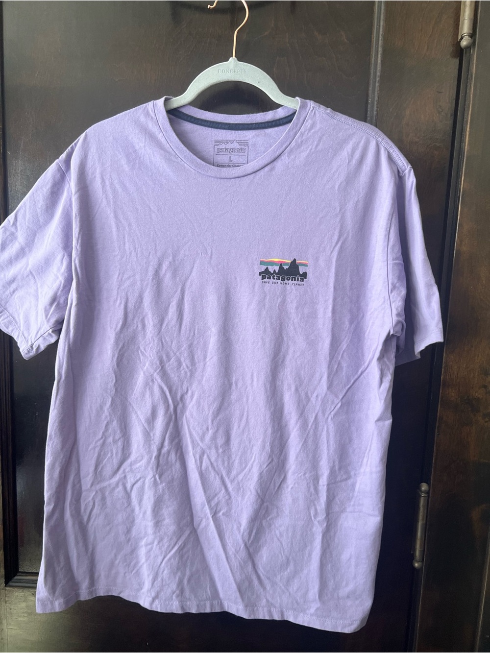 Patagonia Lavender Short-Sleeve Logo Tee